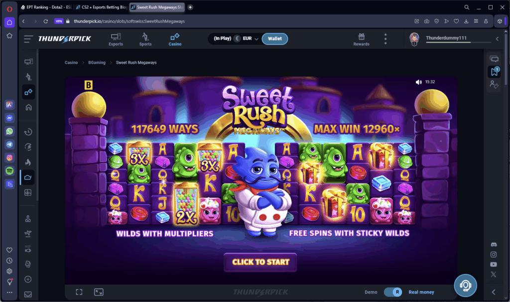 What Does Volatility Mean In Slots? Try Sweet Rush on Thunderpick to give it a go.