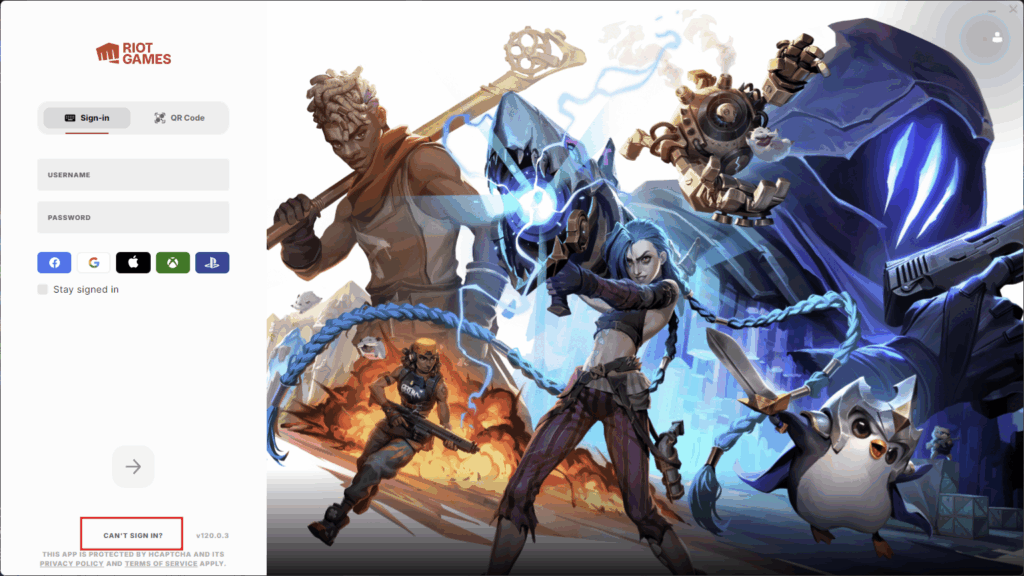 Riot Login Screen - How To Change Your Password In League of Legends - 