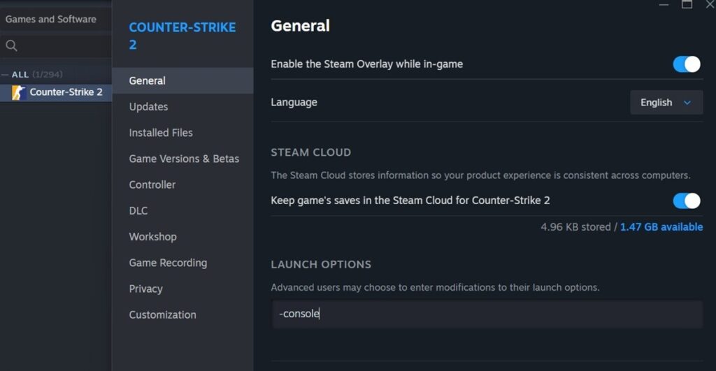 Remove Bots in CS2 Steam Menu