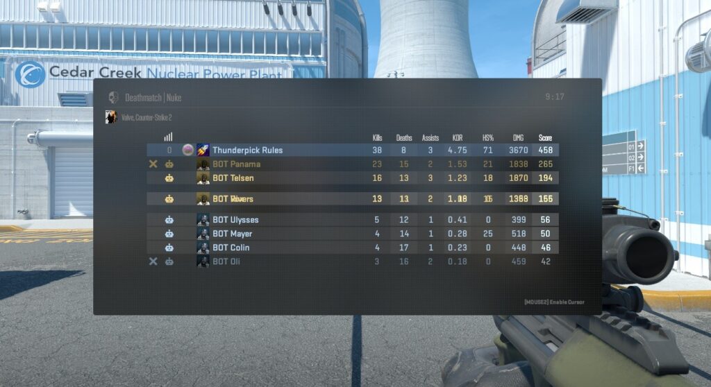 Remove Bots in CS2 Scoreboard full of bots
