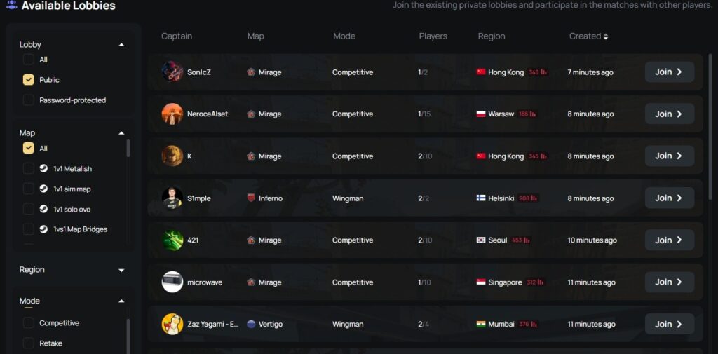 How To Make A Private Match CS2 Open Lobbies