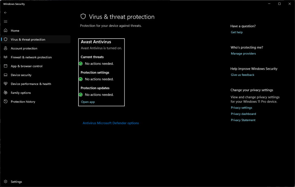Virus and Threat Protection VALORANT not opening