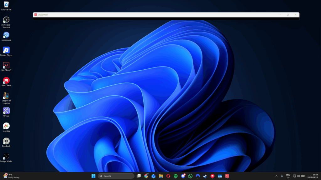VALORANT not opening correctly windowed
