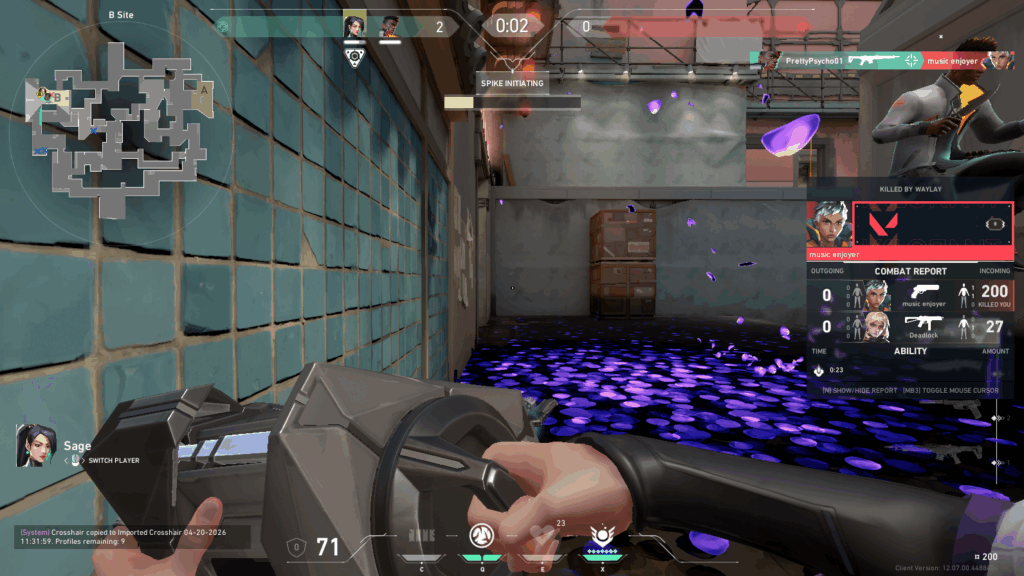 Example to copy crosshairs in VALORANT