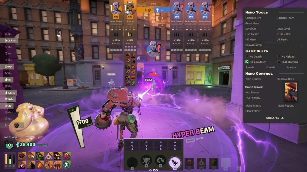 Test out Deadlock Characters in Sandbox mode