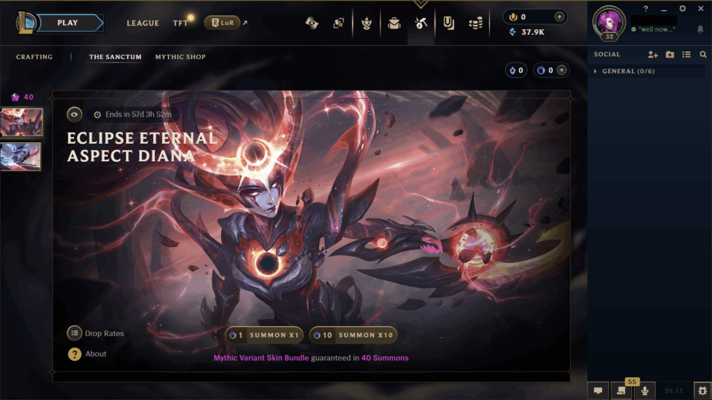 Mythic Essence the Sanctum Gacha