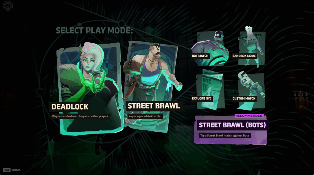 Deadlock Ranks - Select Game Mode