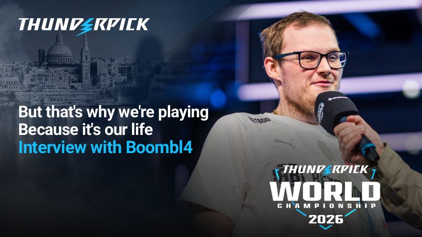 That's why we're playing, because it's our life - Interview with Boombl4 at Thunderpick World Championship Finals 2026