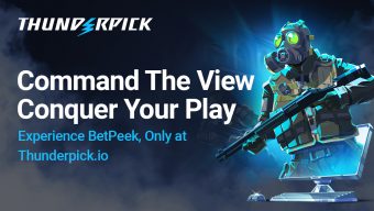 Command the view, conquer your play, experience BetPeek, only at Thunderpick.io