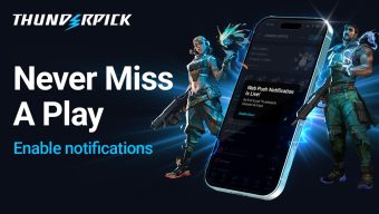 Never Miss a Play, Enable Notifications with the Web Push Notifications Thunderpick Update